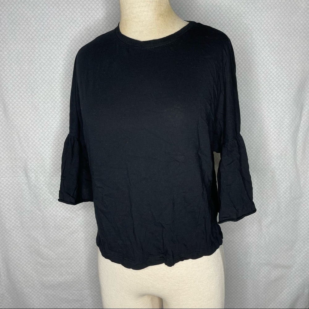 Zara Trafaluc black 3/4 shirt
